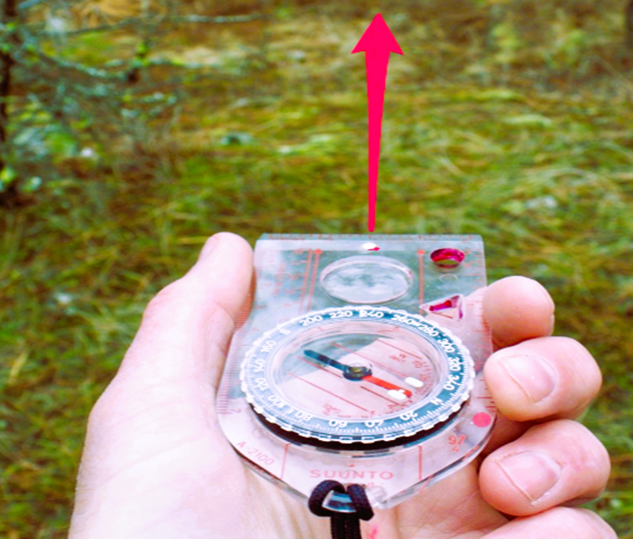 navigate using a compass