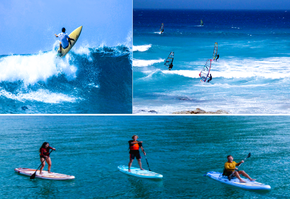 Watersports – Surfing, Windsurfing & Paddleboarding